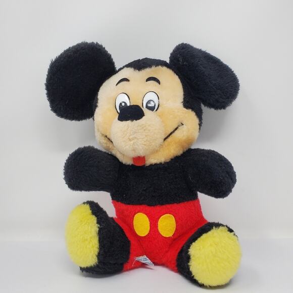 Vintage Disney Mickey Mouse Stuffed Toy 11" - Picture 1 of 4